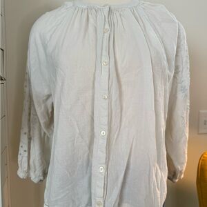 Old Navy Women's White Button-Down Shirt